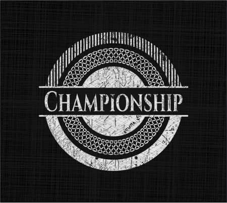 Championship with chalkboard texture
