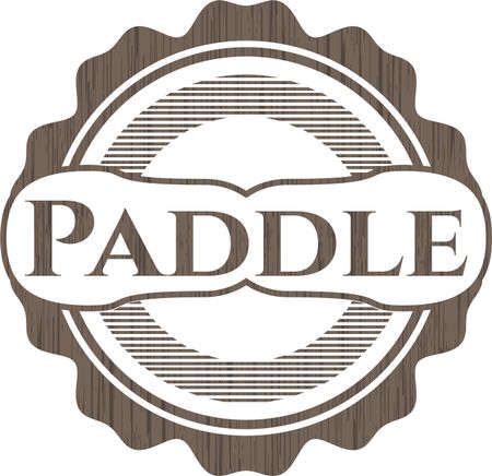 Paddle vintage wood emblem