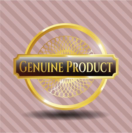 Genuine Product gold emblem