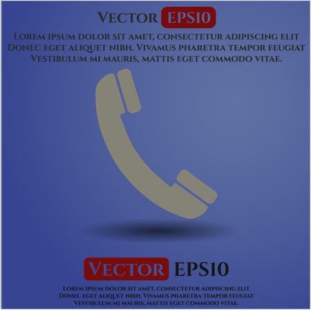 old phone icon vector symbol flat eps jpg app web concept