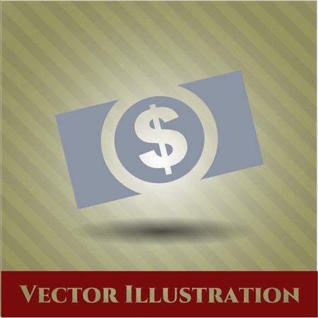 money dollar bill icon vector symbol flat eps jpg