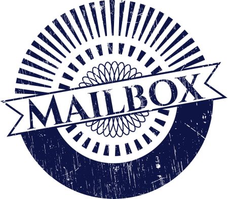 Mailbox rubber grunge texture seal