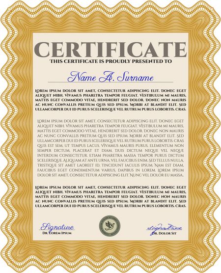 certificate template eps10 jpg of achievement diploma vector illustration design completion