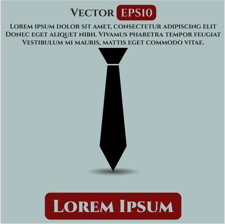 necktie icon vector symbol flat eps jpg app web concept website