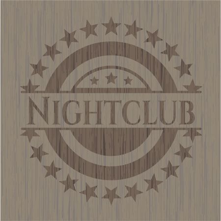 Nightclub wood emblem