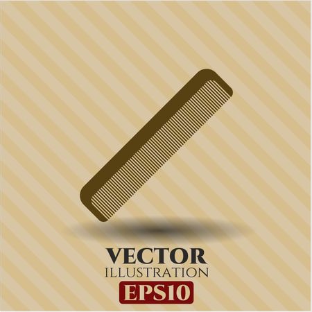 Hair Comb icon vector symbol flat eps jpg app web concept