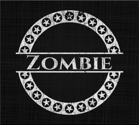 Zombie chalkboard emblem