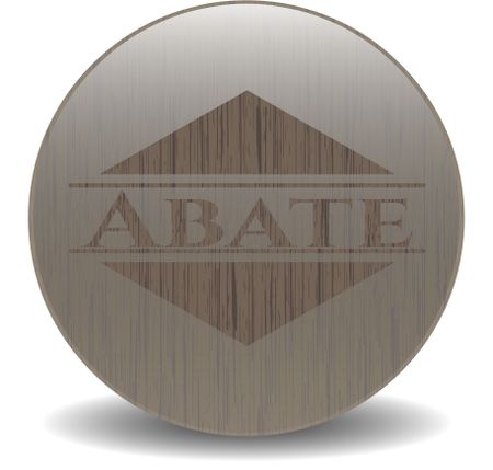 Abate wooden emblem