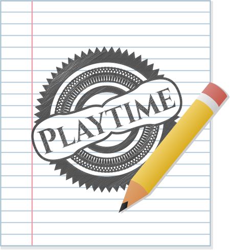 Playtime draw with pencil effect