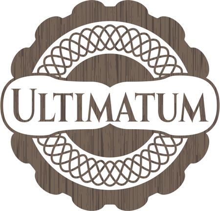 Ultimatum retro wood emblem