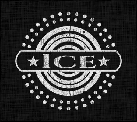Ice written on a chalkboard