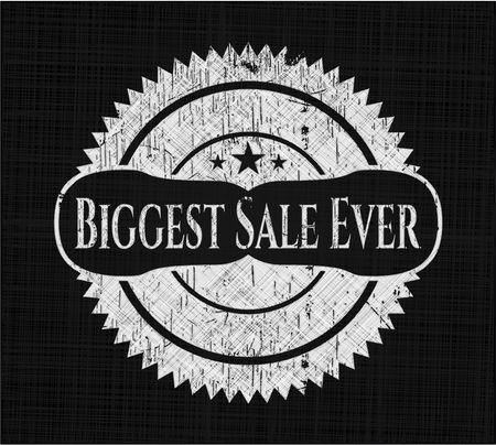 Biggest Sale Ever chalkboard emblem