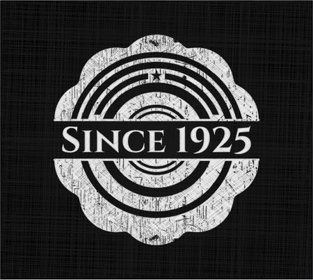 Since 1925 chalk emblem