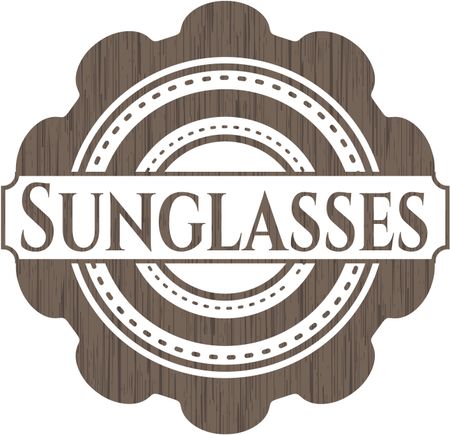 Sunglasses wooden signboards