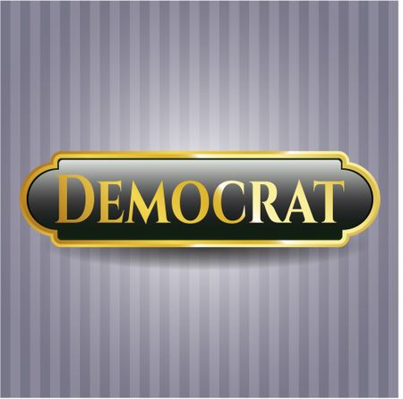 Democrat shiny badge