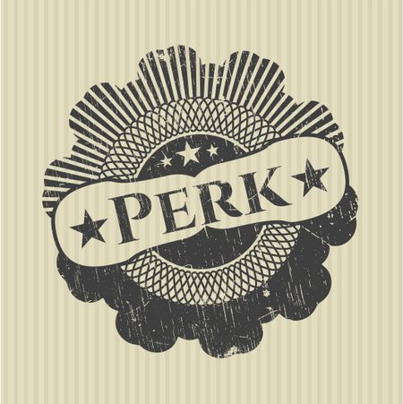 Perk grunge style stamp
