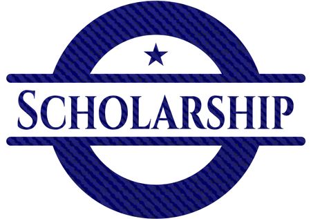 Scholarship denim background