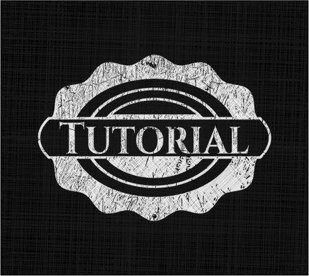 Tutorial written with chalkboard texture