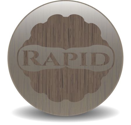 Rapid wood emblem. Retro