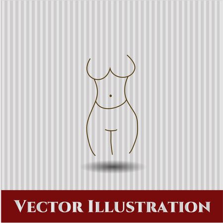 female silhouette icon vector symbol flat eps jpg app