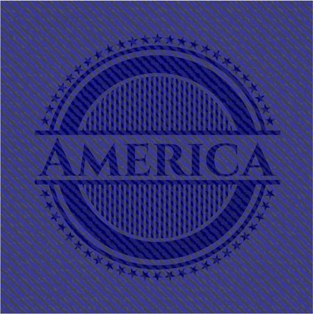 America with jean texture