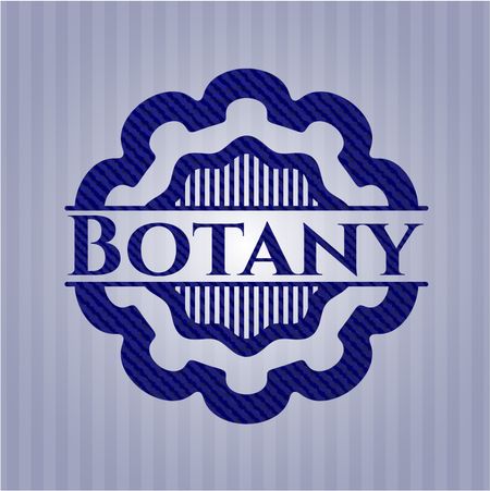 Botany jean or denim emblem or badge background