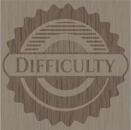 Difficulty wooden signboards