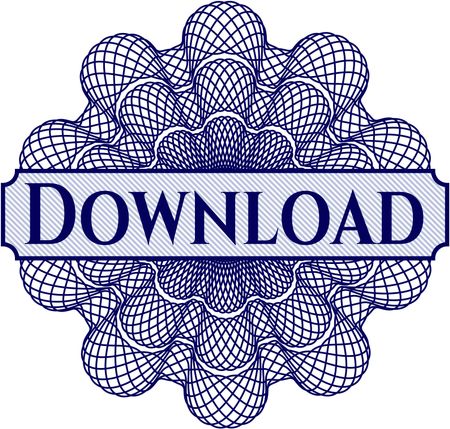 Download inside money style emblem or rosette