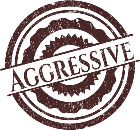 Aggressive rubber grunge stamp