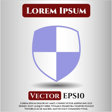 shield safety icon vector symbol flat eps jpg app