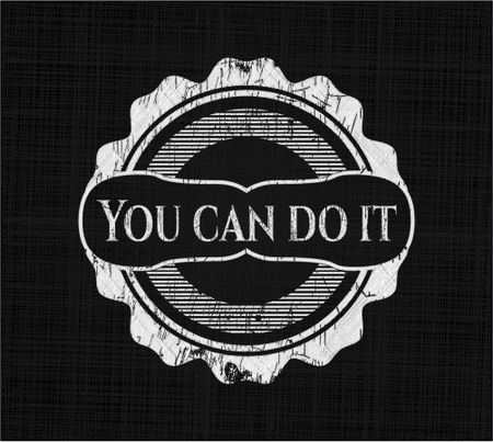 You can do it chalk emblem written on a blackboard