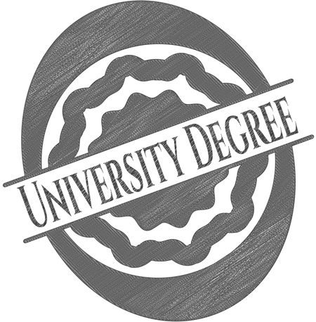 University Degree pencil effect