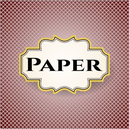 Paper poster or card