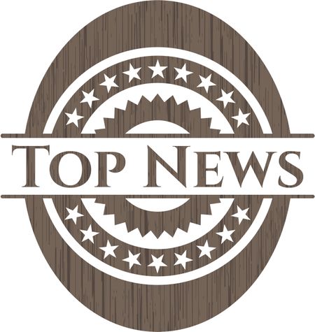 Top News vintage wood emblem