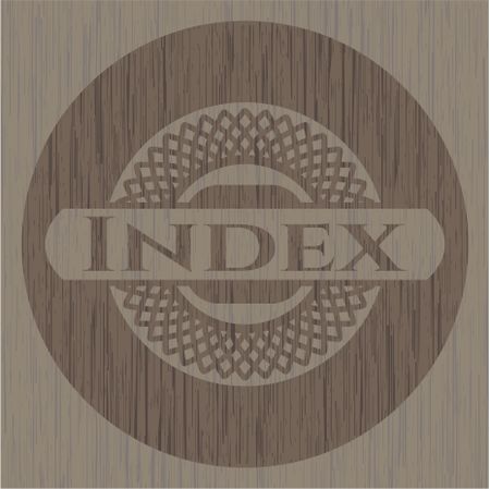 Index vintage wood emblem