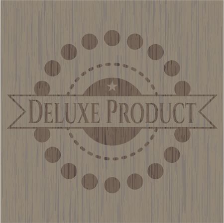 Deluxe Product retro wooden emblem