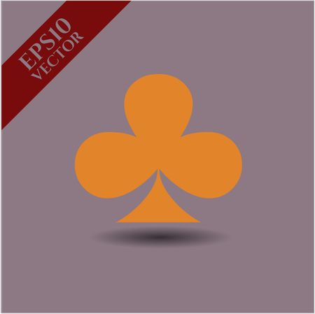 poker clover icon vector symbol flat eps jpg app web