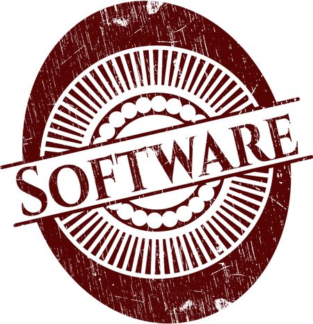 Software with rubber seal texture