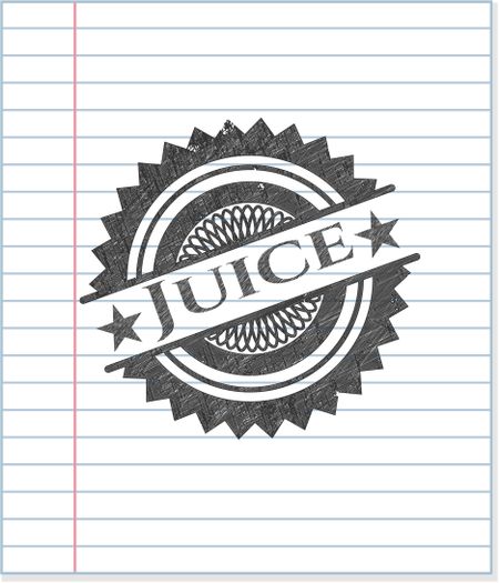 Juice draw with pencil effect