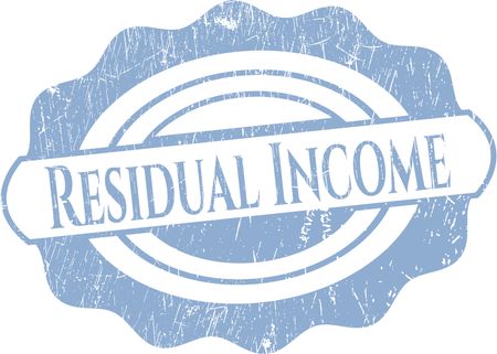Residual Income with rubber seal texture