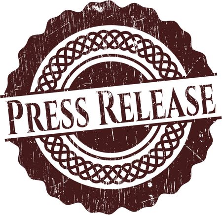 Press Release with rubber seal texture