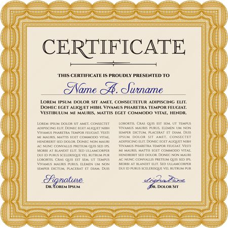 certificate template eps10 jpg of achievement diploma vector illustration design completion