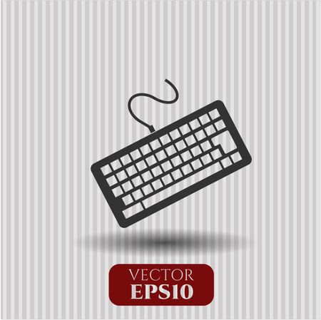 keyboard icon vector symbol flat eps jpg app web concept website