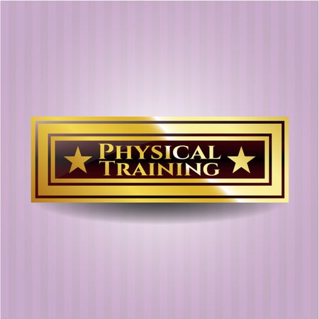 Physical Training golden emblem or badge