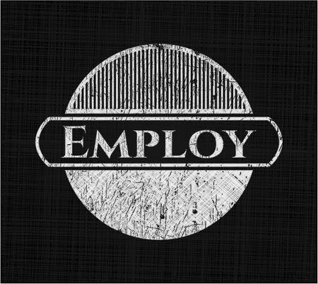Employ with chalkboard texture