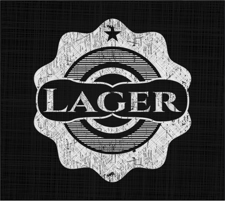 Lager with chalkboard texture