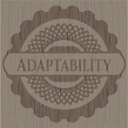 Adaptability wooden emblem