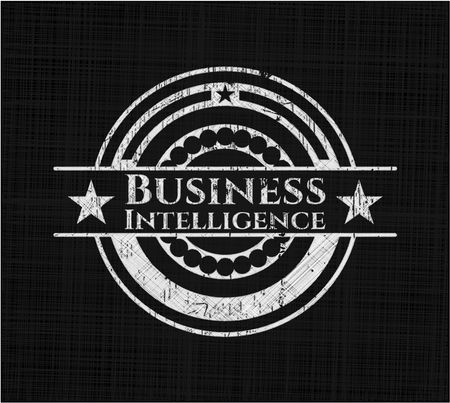 Business Intelligence chalk emblem