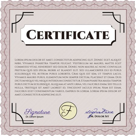 certificate template eps10 jpg of achievement diploma vector illustration design completion