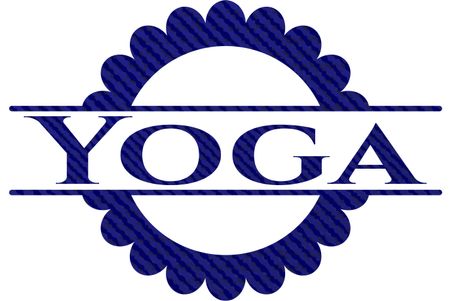 Yoga denim background